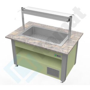 Bufet MODERN - chłodniczy 1500x1000x900, AISI 304, Komat KL5-03.3150