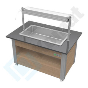 Bufet RETRO - grzewczy 1500x1050x900, AISI 304, Komat KL5-06.2150