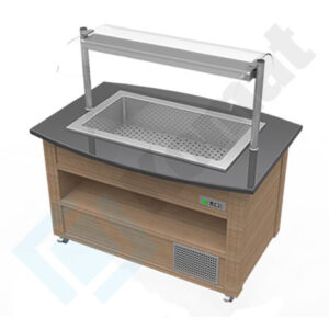 Bufet RETRO - chłodniczy 1500x1050x900, AISI 304, Komat KL5-07.3150