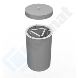 Dystrybutor talerzy 705, AISI 304, Komat KL6-40.2028