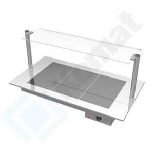 Płyta grzewcza ceramiczna 890x670x253, AISI 304, Komat KL7-24.0002