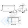 Zdjęcie Płyta grzewcza ceramiczna 1560x670x253, AISI 304, Komat KL7-24.0004
