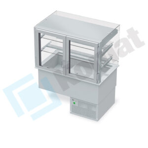 Witryna chlodnicza z wanną - otwarta 1150x720x1430, AISI 304, Komat KL8-82.803P