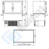Zdjęcie Witryna chlodnicza z wanną – otwarta 825x720x1430, AISI 304, Komat KL8-82.802P
