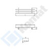 Zdjęcie Prowadnice tac 1mbx300x110, AISI 304, Komat KNP-27.0100