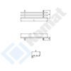 Zdjęcie Prowadnice tac uchylne 1mbx300x110, AISI 304, Komat KNP-28.0100