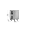 Zdjęcie Stół mroźniczy 1 drzwiowy, -18/-22 stopni, 1/1 GN, SMART 820x700x900 Bertos COUSM82BTP