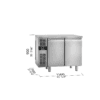 Zdjęcie Stół mroźniczy 2 drzwiowy, -18/-22 stopni, 1/1 GN, SMART 1160x700x900 Bertos COUSM116BTP
