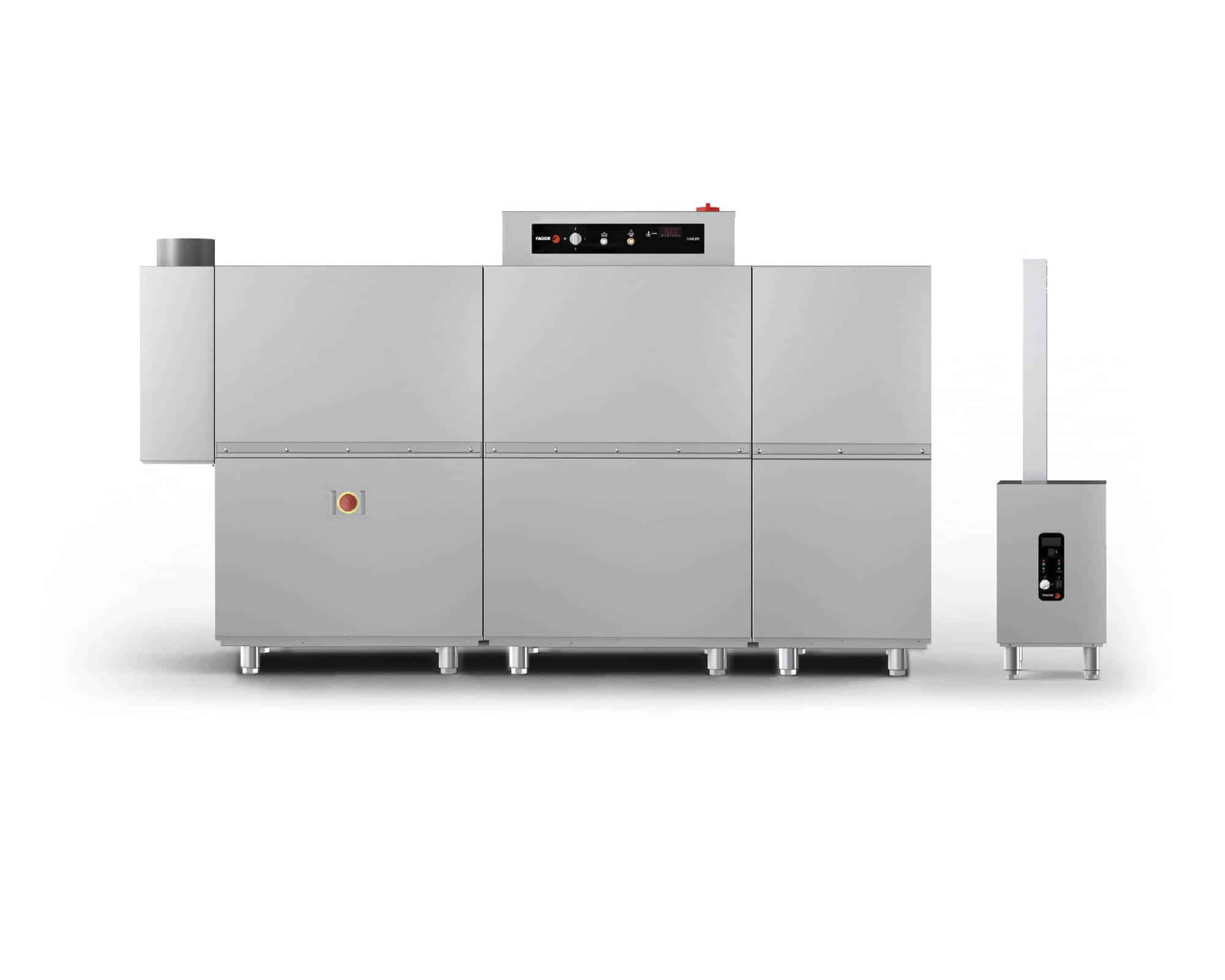Zmywarka tunelowa serii Concept Modular z zasilaniem ciepłą wodą i załadunkiem z prawej strony FAGOR CCO-270-D-HW